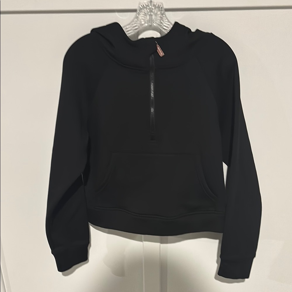 Black Half-Zip Hoodie